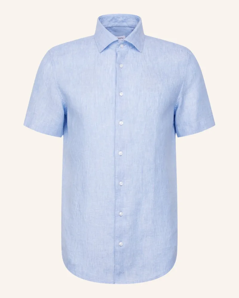 Seidensticker Leinenhemd Shaped Fit blau Blau