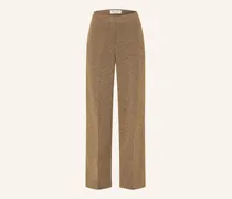 Marlenehose Aus Jersey braun