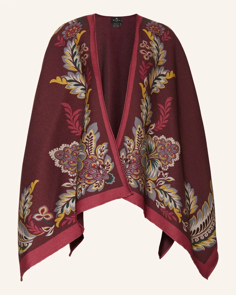 Etro Cape Dunkelrot