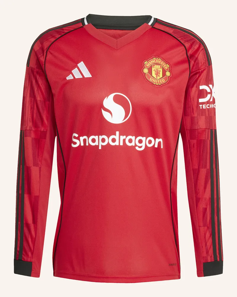 adidas MANCHESTER UNITED 25/26 LONG SLEEVE HEIMTRIKOT Rot