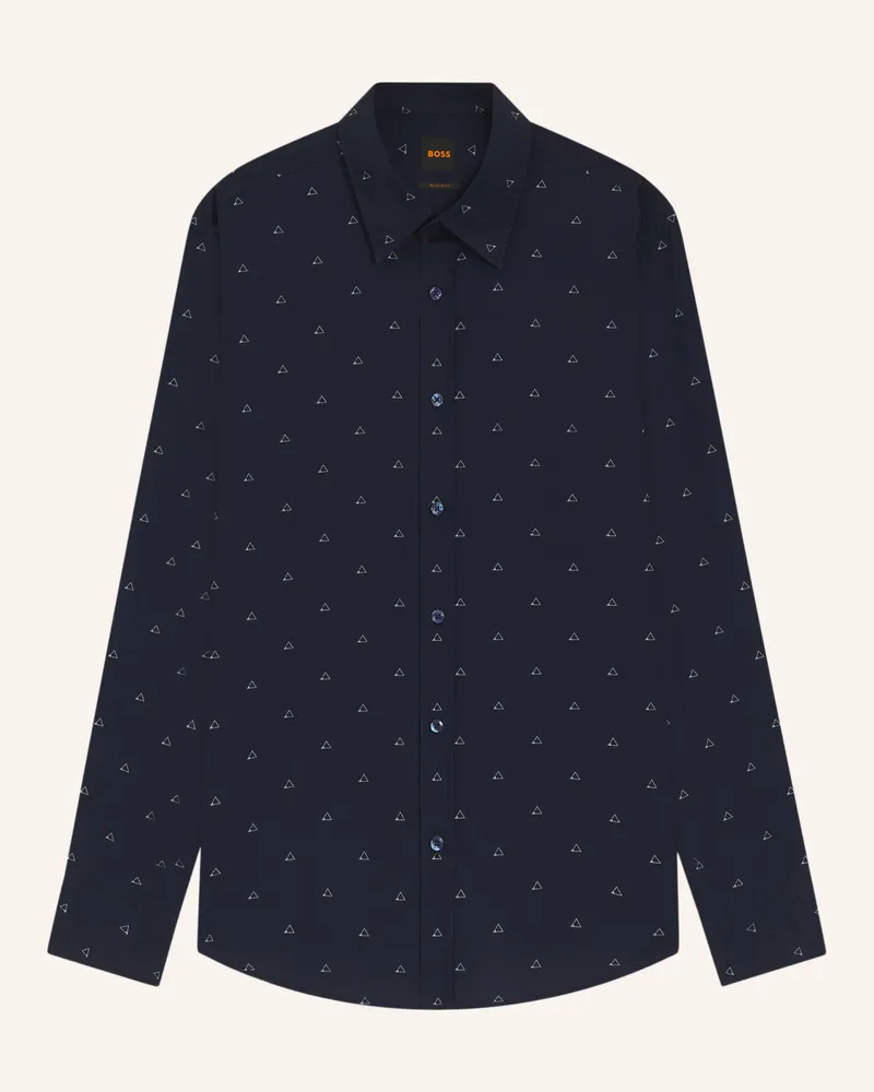 HUGO BOSS Casual Hemd Relegant_6_M Regular Fit blau Dunkelblau