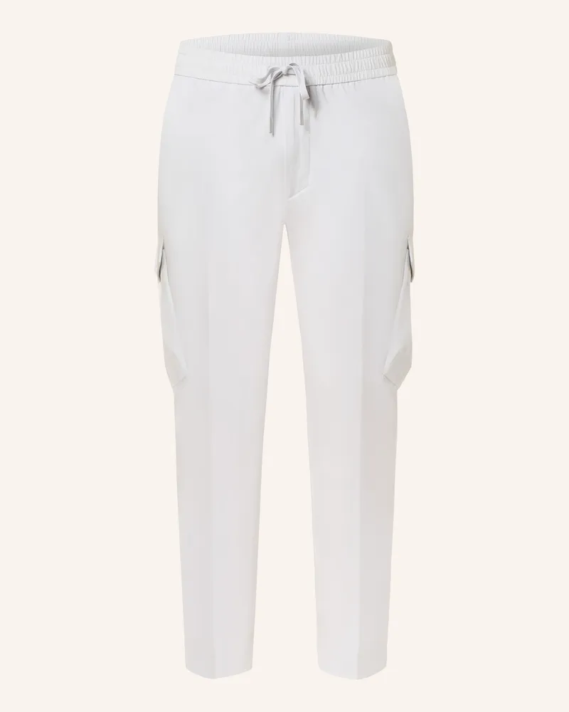 HUGO BOSS Cargohose im Jogging-Stil URBANEX Tapered Fit Hellgrau