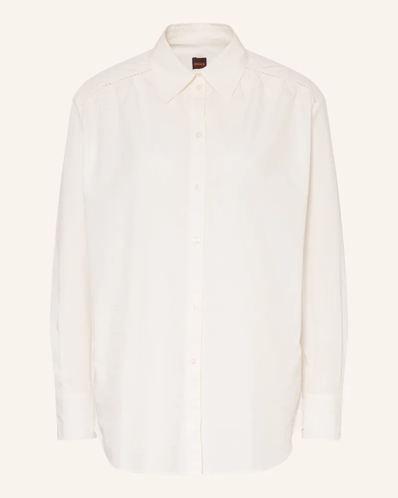 HUGO BOSS Hemdbluse BELEGANT Weiss