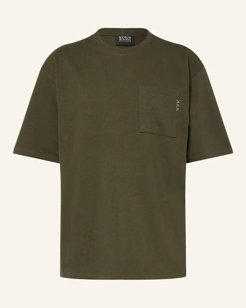 Scotch&Soda T-Shirt gruen Dunkelgrün