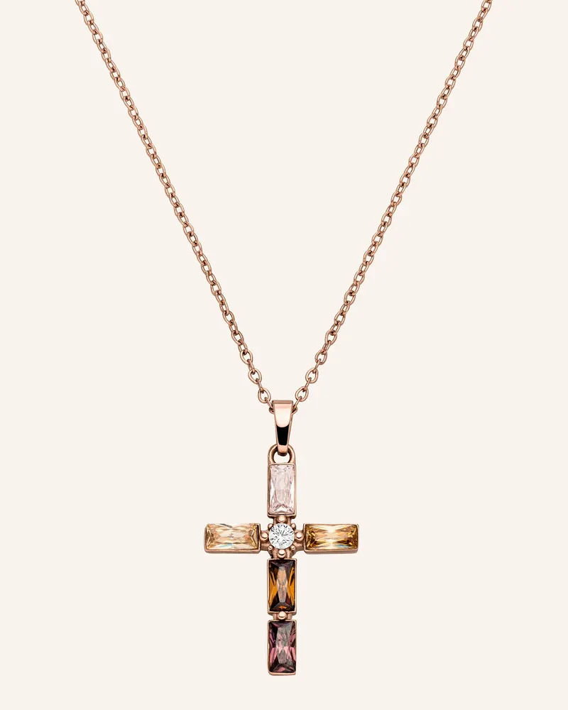 S.Oliver Halskette  Aus  Edelstahl rosegold Roségold