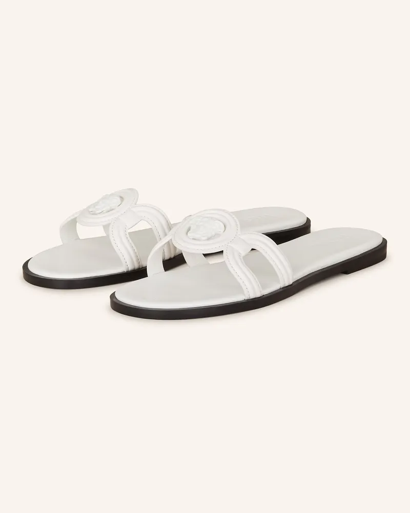 Versace Pantoletten LA MEDUSA Weiss