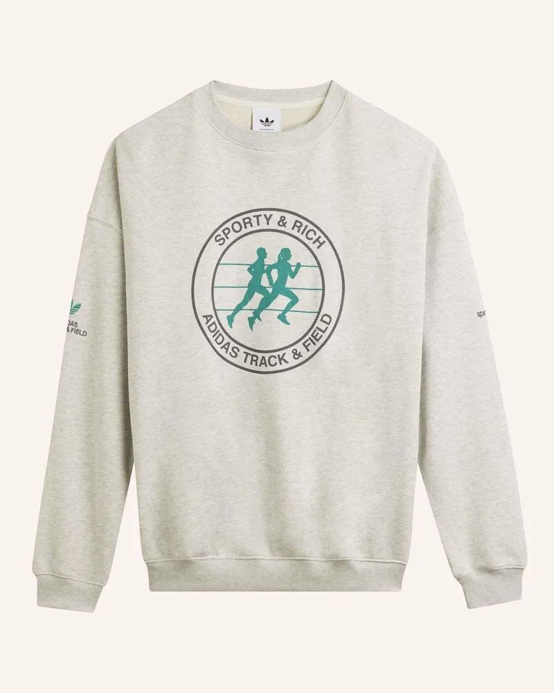 adidas SPORTY & RICH PULLOVER Grau