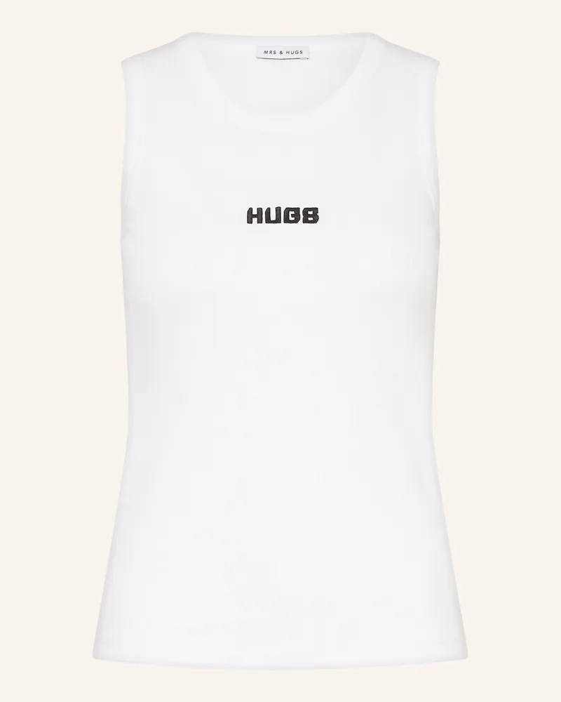 Mrs & HUGS Top Weiss