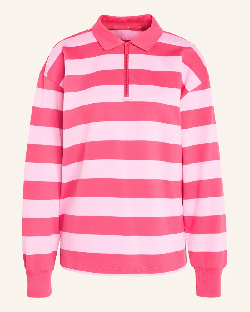 adidas Sweat-Poloshirt Essentials Contemporary rot Rosa