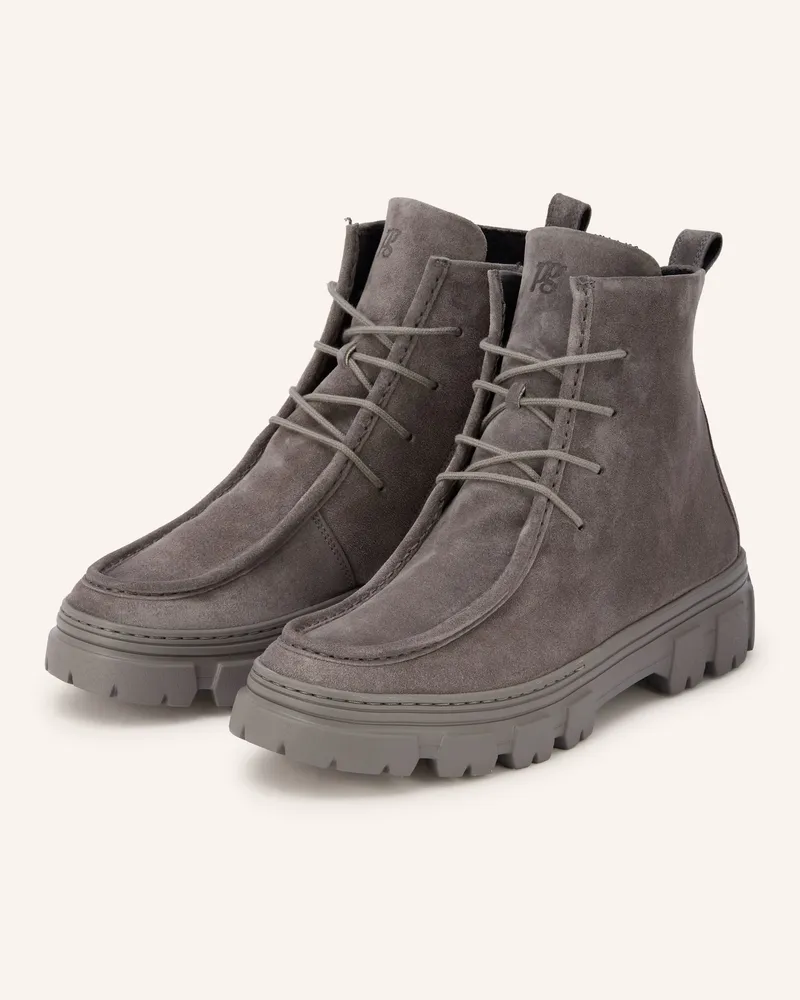 paul green Schnürboots grau Grau