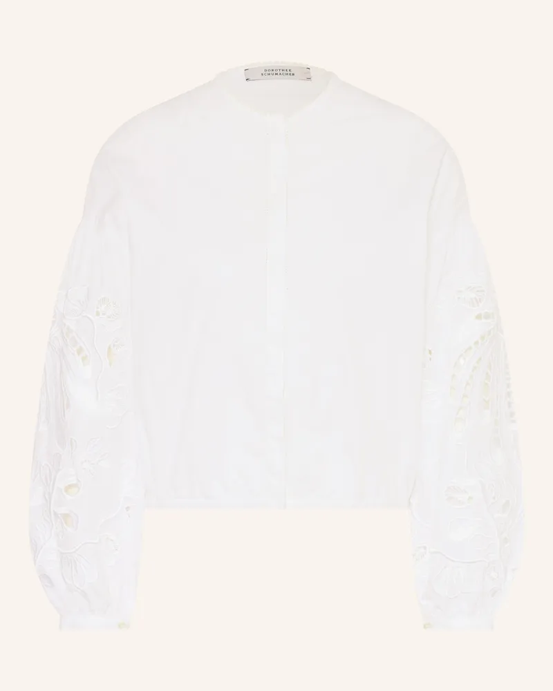 Dorothee Schumacher Bluse Embroidered Beauty Mit Lochspitze weiss Weiss