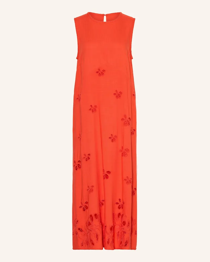 Marc Cain Kleid Mit Lochspitze rot 223
