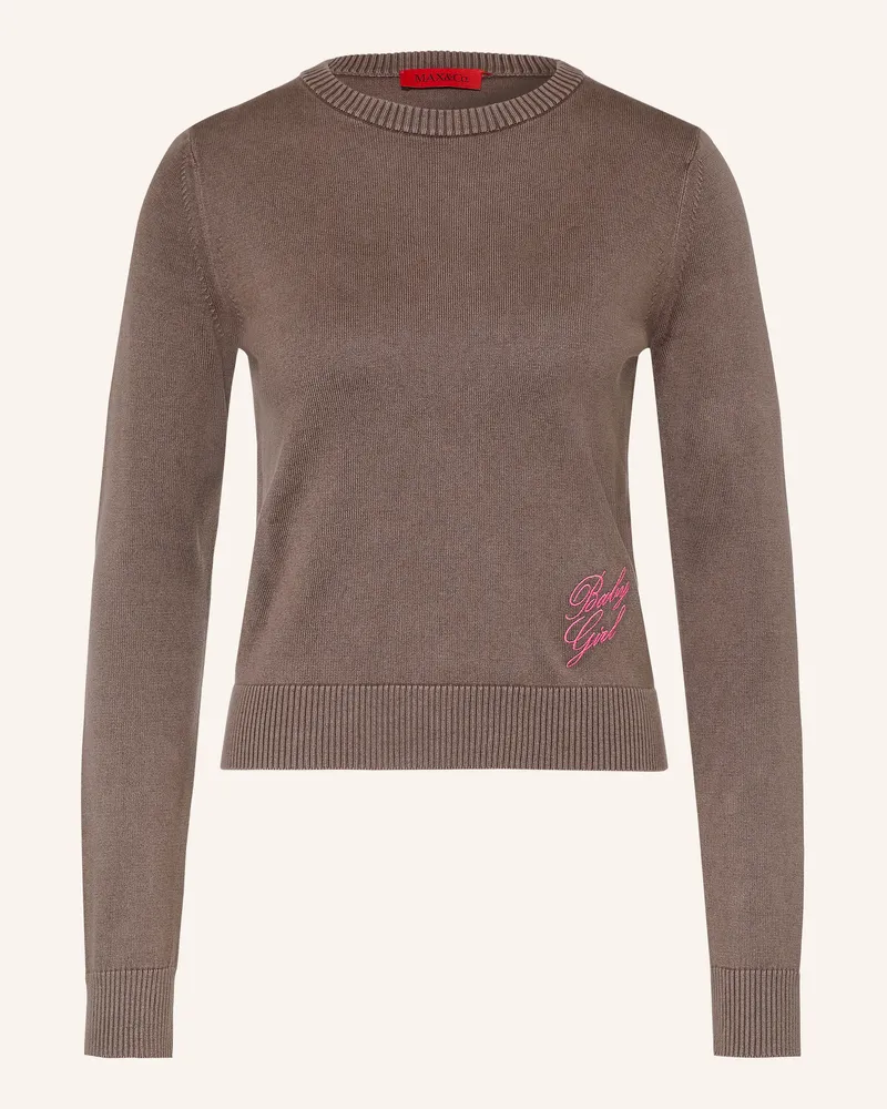 MAX&Co. Pullover Comma braun Braun