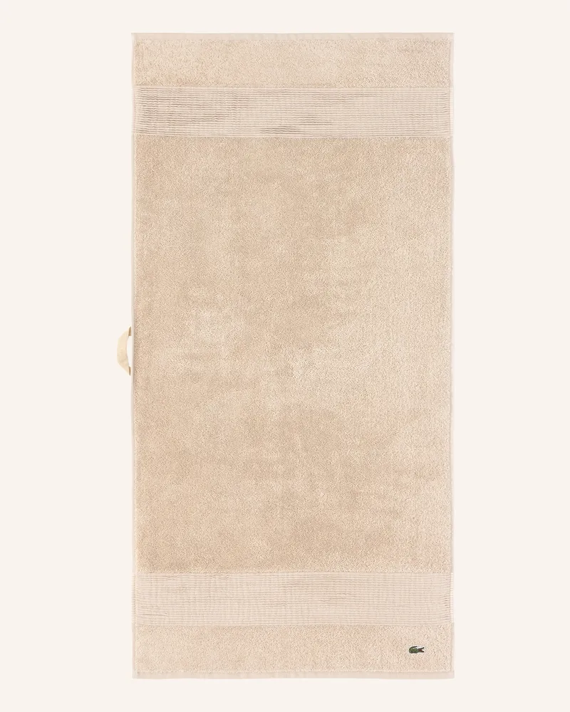 Lacoste Handtuch Llecroco beige Petrol