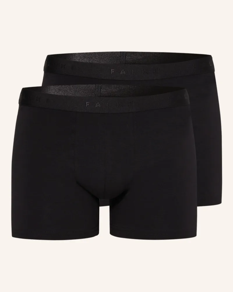 Falke 2er-Pack Boxershorts Daily Comfort schwarz Schwarz
