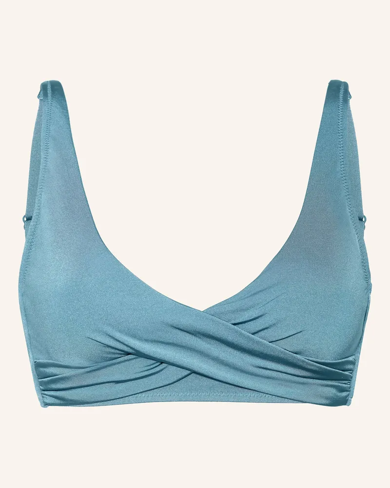 watercult Bralette-Bikini-Top Shimmering Solids blau Türkis