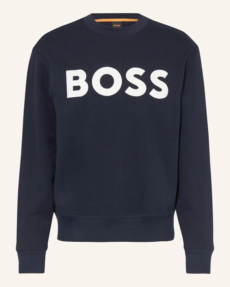 HUGO BOSS Sweatshirt WEBASICCREW Dunkelblau