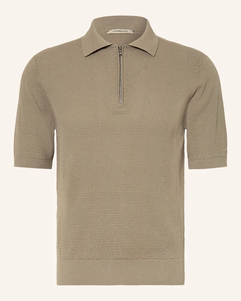 FIORONI Strick-Poloshirt beige Beige