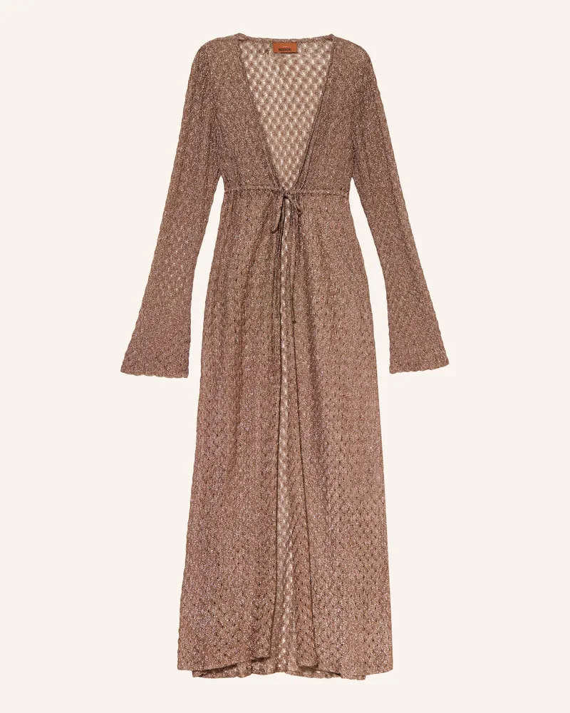 Missoni Strandkleid mit Glitzergarn Braun