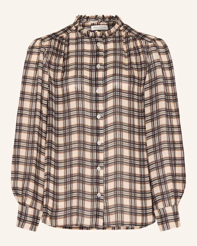Marc O'Polo Bluse Mit Rüschen weiss Creme