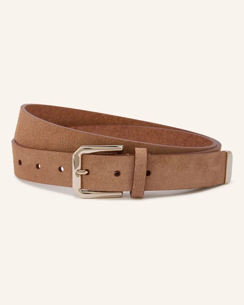 Brunello Cucinelli Ledergürtel braun Camel