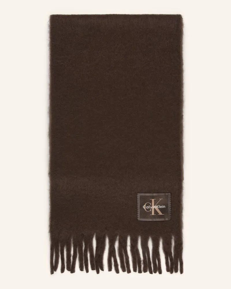 Calvin Klein Schal braun Dunkelbraun
