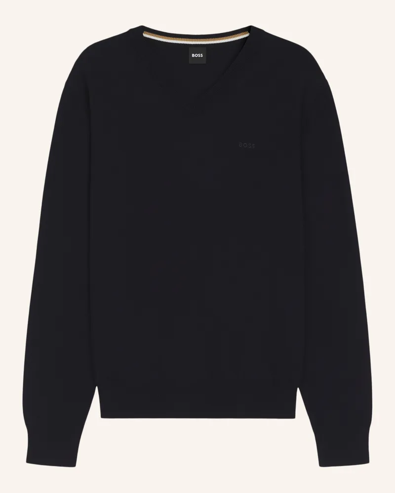 HUGO BOSS Pullover UPACELLO-L Regular Fit Dunkelblau