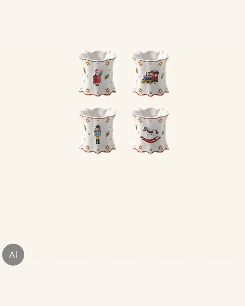 Villeroy & Boch Serviettenringe, 4-Teilig Toy's Delight weiss Gelb