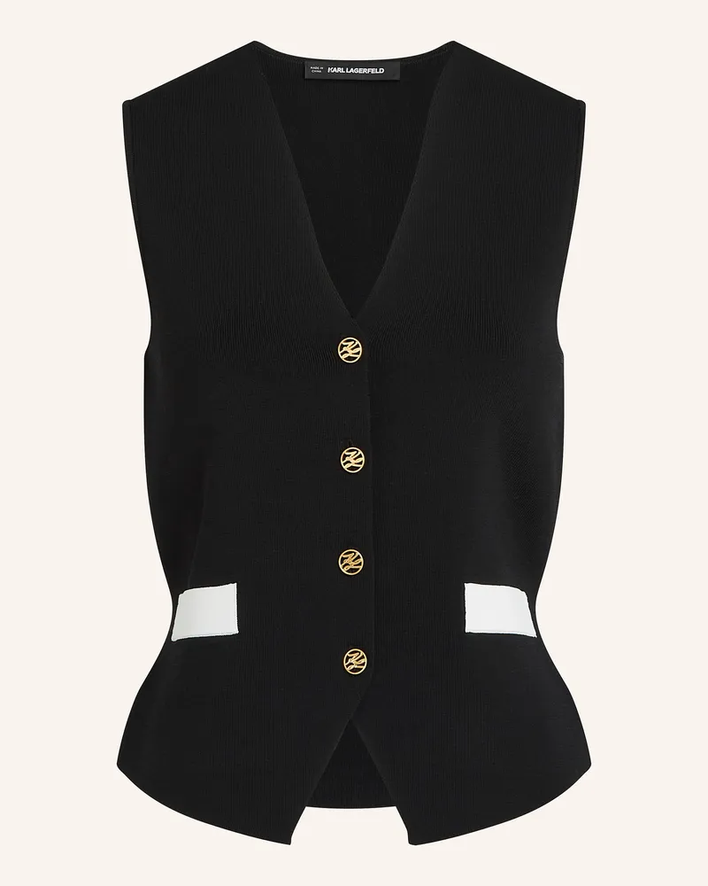 Karl Lagerfeld Top Schwarz