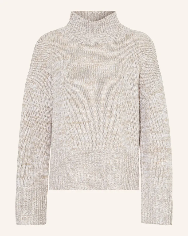 Mrs & HUGS Pullover aus Merinowolle Taupe