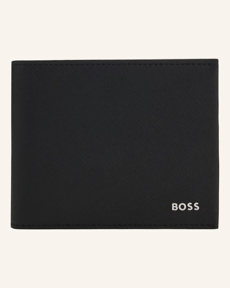 HUGO BOSS Brieftasche Northon_Trifold schwarz Schwarz