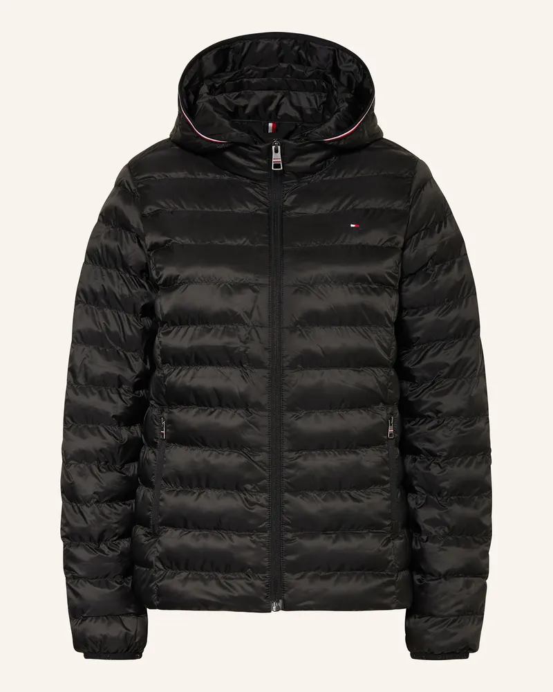Tommy Hilfiger Steppjacke mit abnehmbarer Kapuze Schwarz