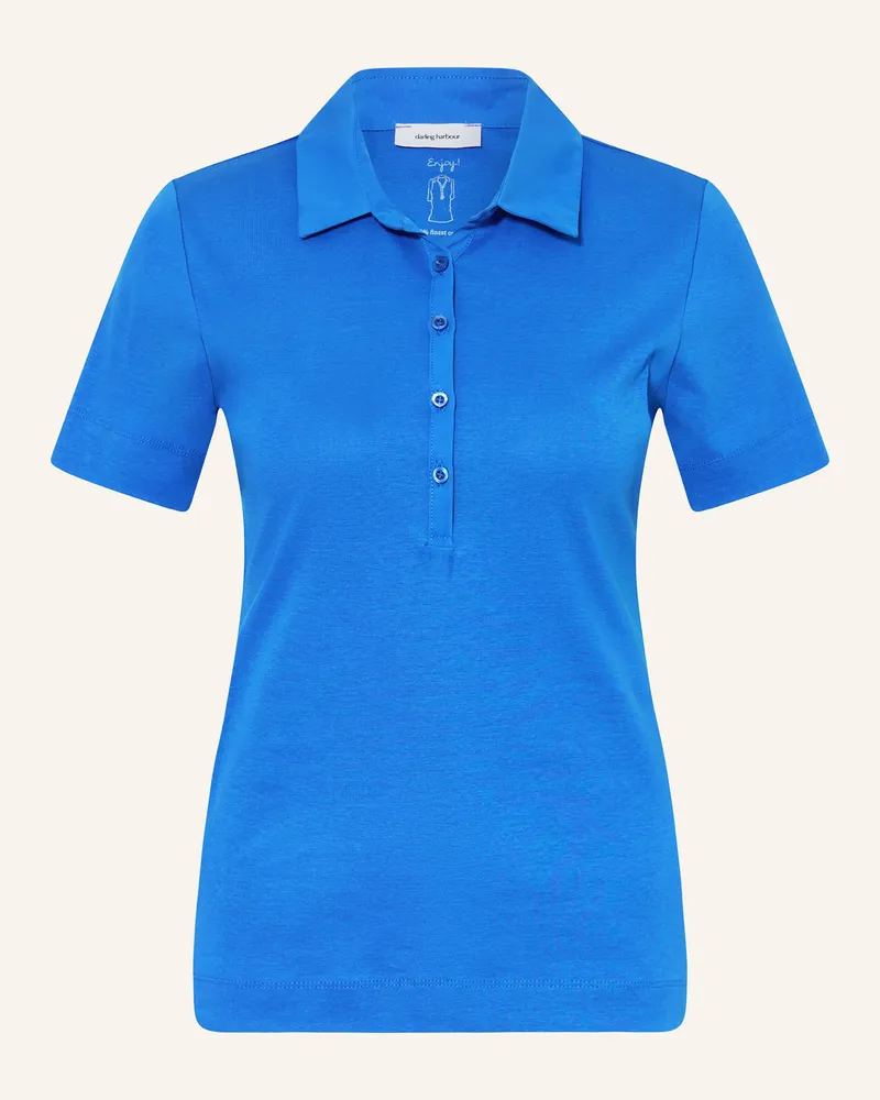 Darling Harbour Jersey-Poloshirt Azur