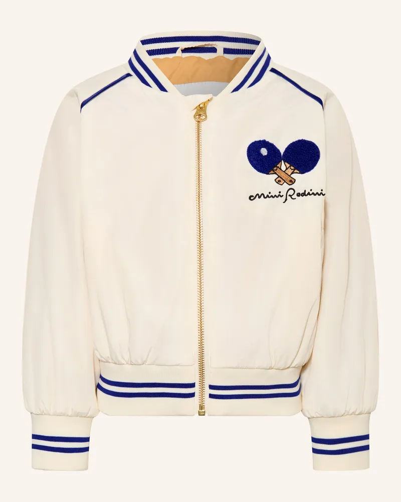 Mini Rodini College-Jacke weiss Creme