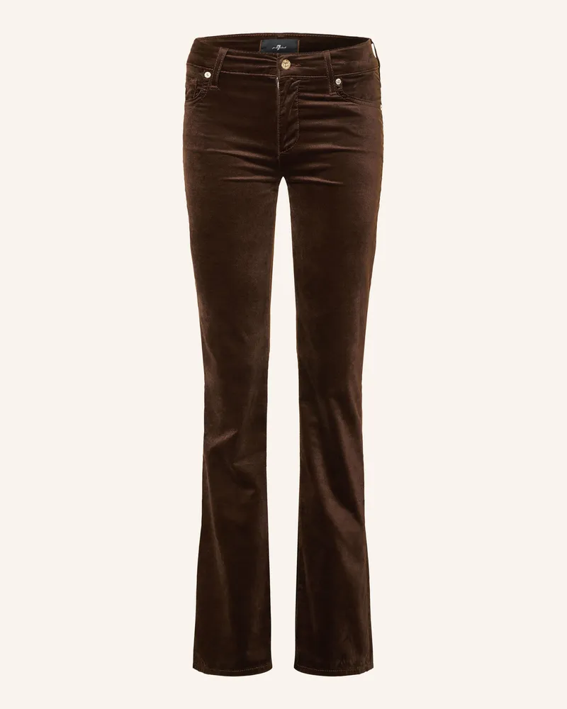 7 for all mankind Samthose The Leggy Bootcut braun Dunkelbraun