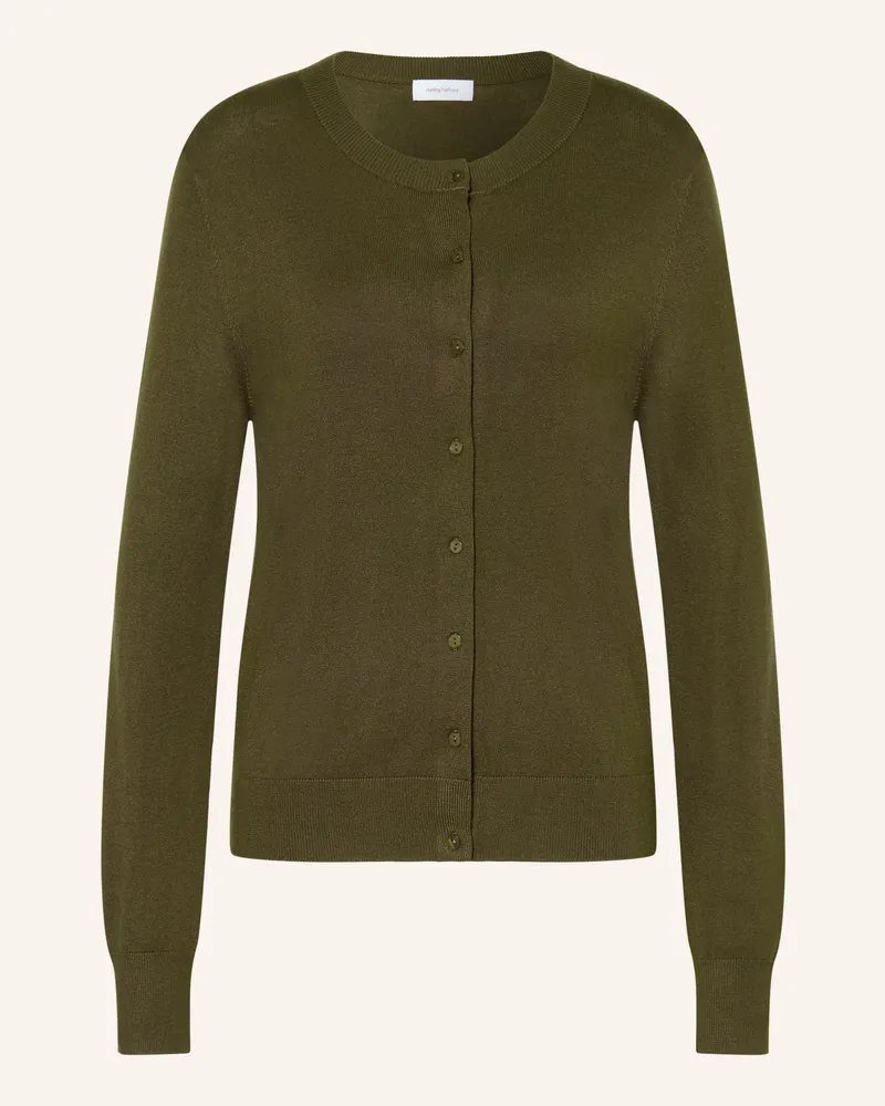 Darling Harbour Strickjacke gruen Olive