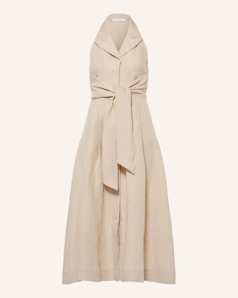 Reiss Leinenkleid Tara beige Beige