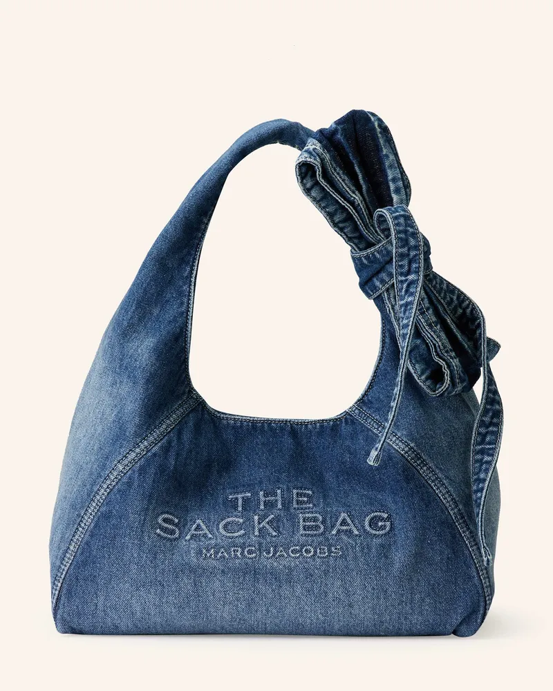 Marc Jacobs Hobo Bag THE BOW DENIM SACK BAG Blau