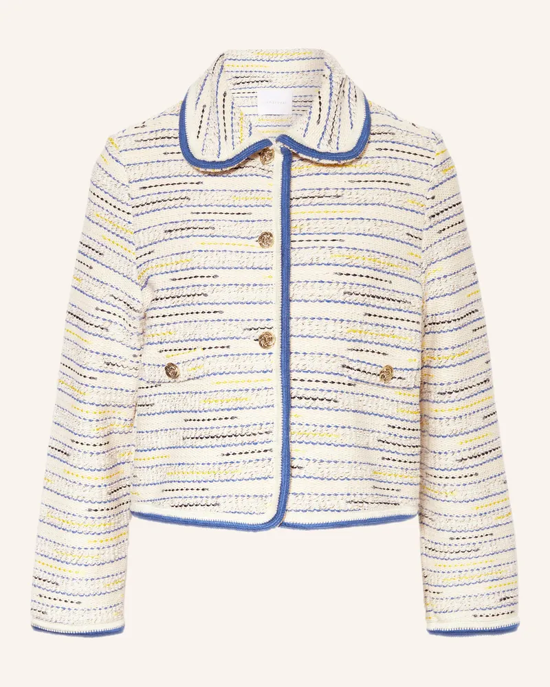 Rich&Royal Kastenjacke mit Glitzergarn Creme