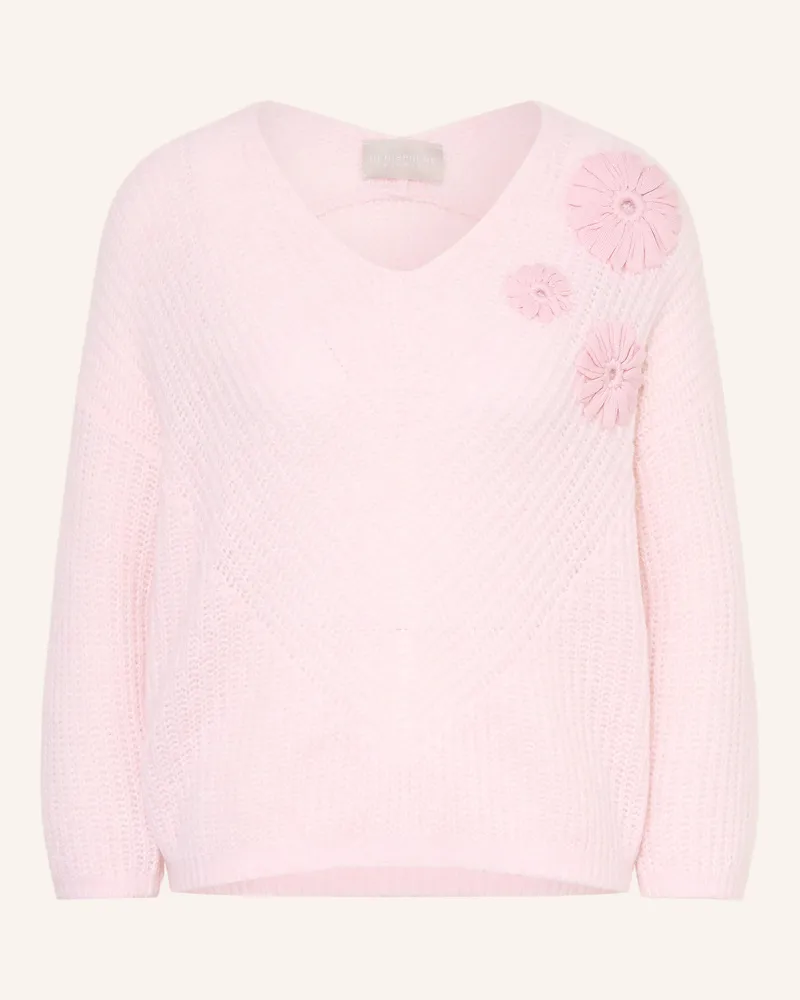 hemisphere Pullover mit Cashmere und 3/4-Arm Rosa