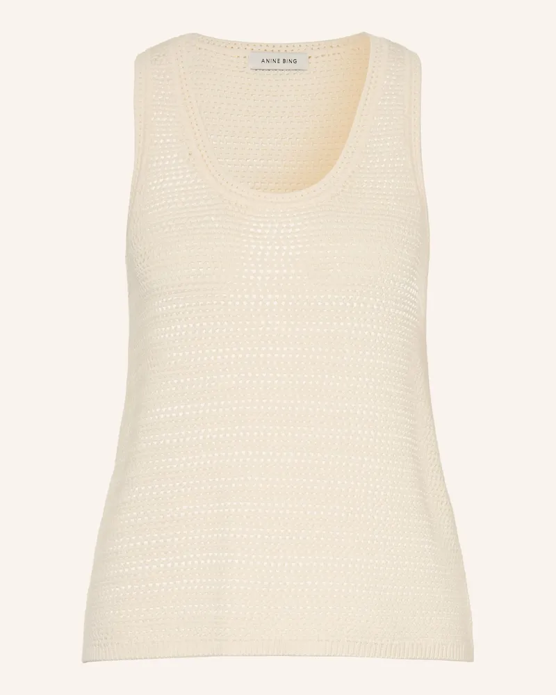 Anine Bing Stricktop Arie weiss Ecru
