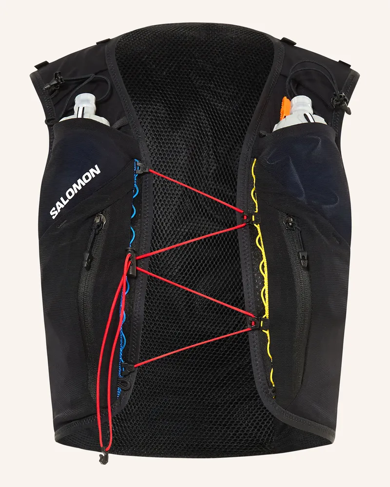 Salomon Laufweste Adv Skin 12 Race Flag schwarz Schwarz