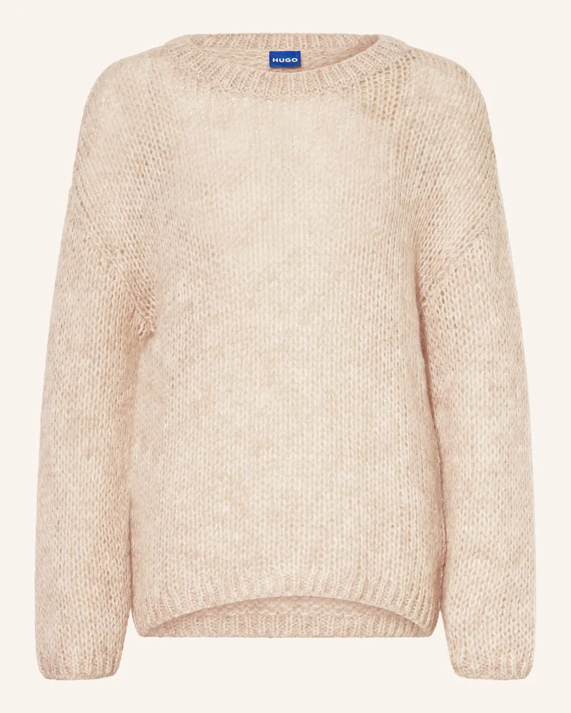 HUGO BOSS Pullover SLOOKINA mit Alpaka Beige
