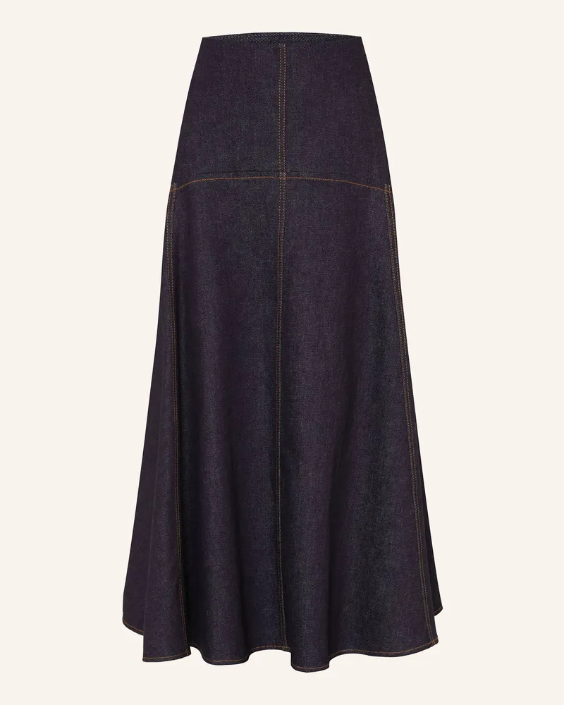 Jacquemus Jeansrock La Jupe Triangle De-Nimes blau 390