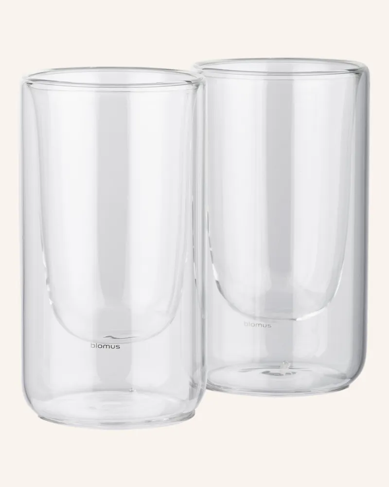 Blomus 2er-Set Thermogläser Nero transparent Weiss
