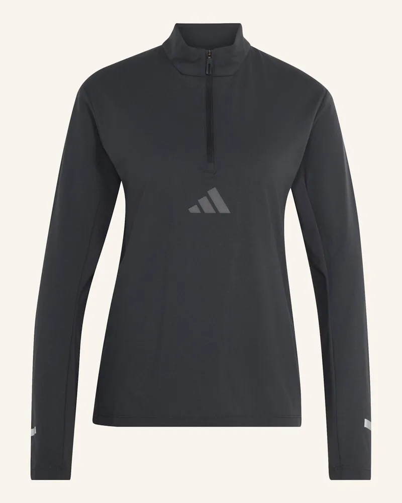 adidas Terrex Xperior Langarmshirt, Reissverschluss Bis Zur Brust grau Grau