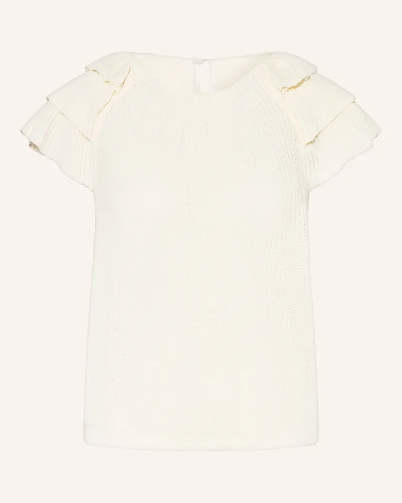 ba&sh Stricktop VALERIA mit Volants Ecru
