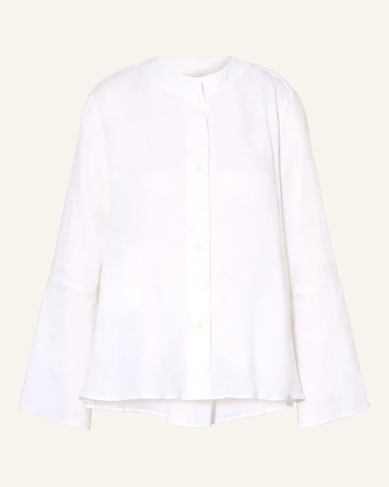 Robert Friedman Leinenbluse Weiss