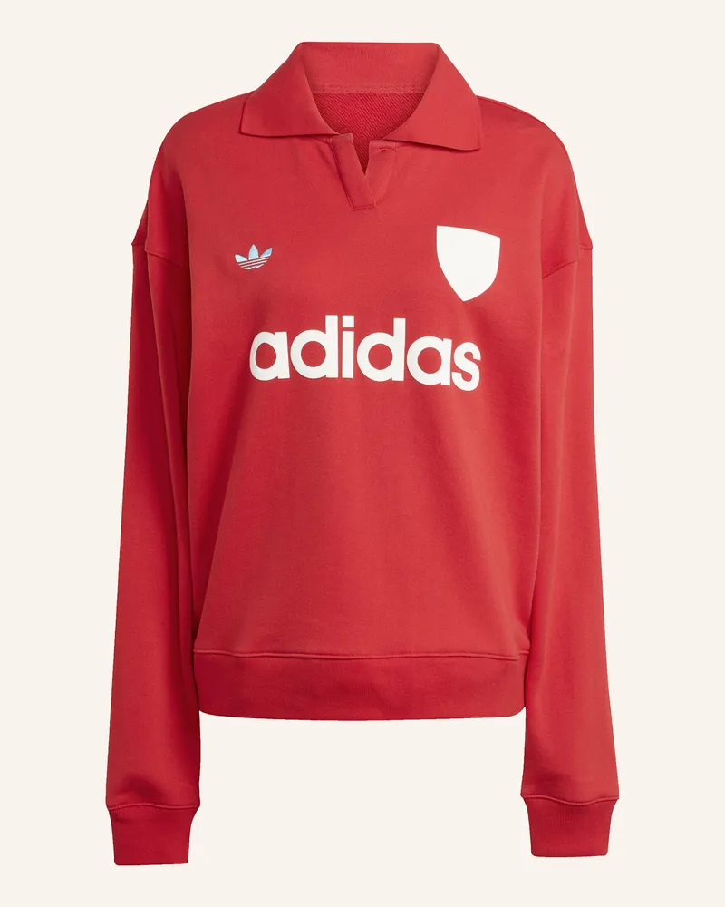 adidas FUSSBALL GRAFIK SWEATSHIRT Rot