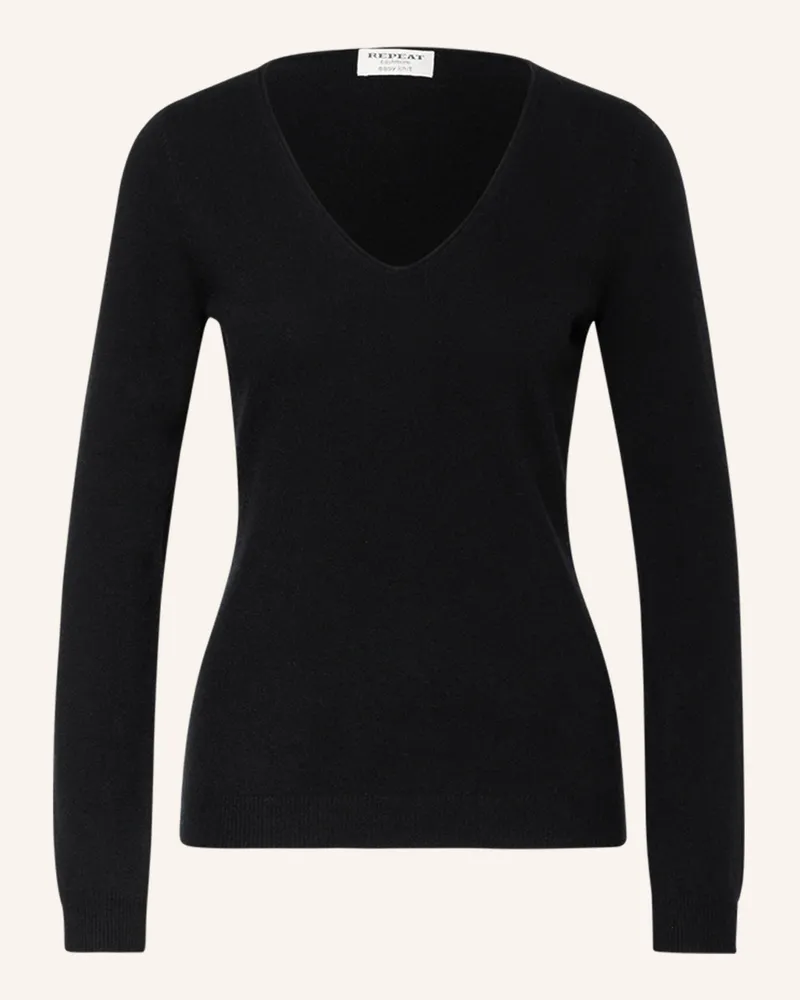 Repeat Cashmere-Pullover schwarz Schwarz